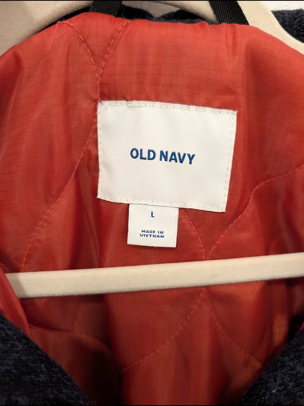 Old Navy Men's Navy Quilted-Lined Shacket Jacket